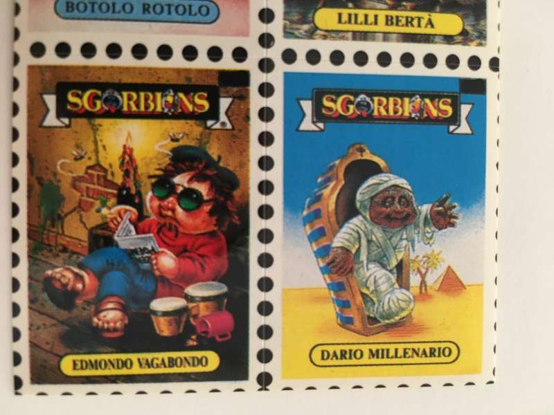 VINTAGE ITALIAN MINT SET OF 4 GARBAGE PAIL KIDS - 1989