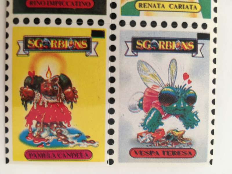 VINTAGE ITALIAN MINT SET OF 4 GARBAGE PAIL KIDS - 1989