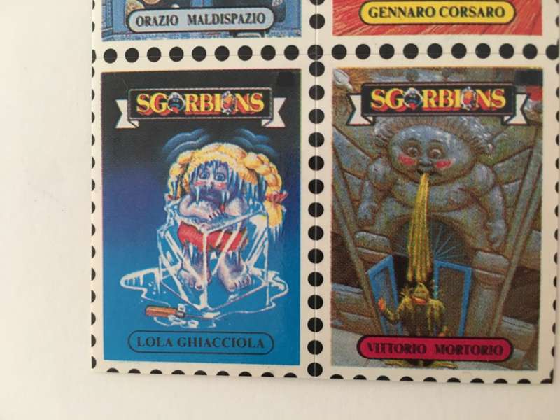 VINTAGE ITALIAN MINT SET OF 4 GARBAGE PAIL KIDS - 1989