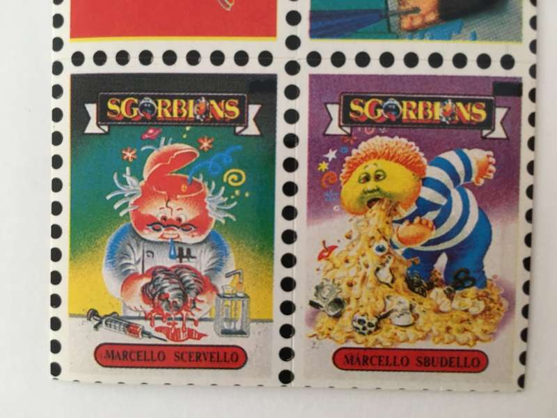 VINTAGE ITALIAN MINT SET OF 4 GARBAGE PAIL KIDS - 1989
