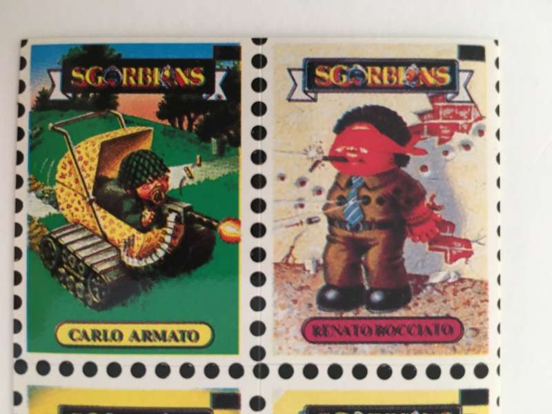 VINTAGE ITALIAN MINT SET OF 4 GARBAGE PAIL KIDS - 1989
