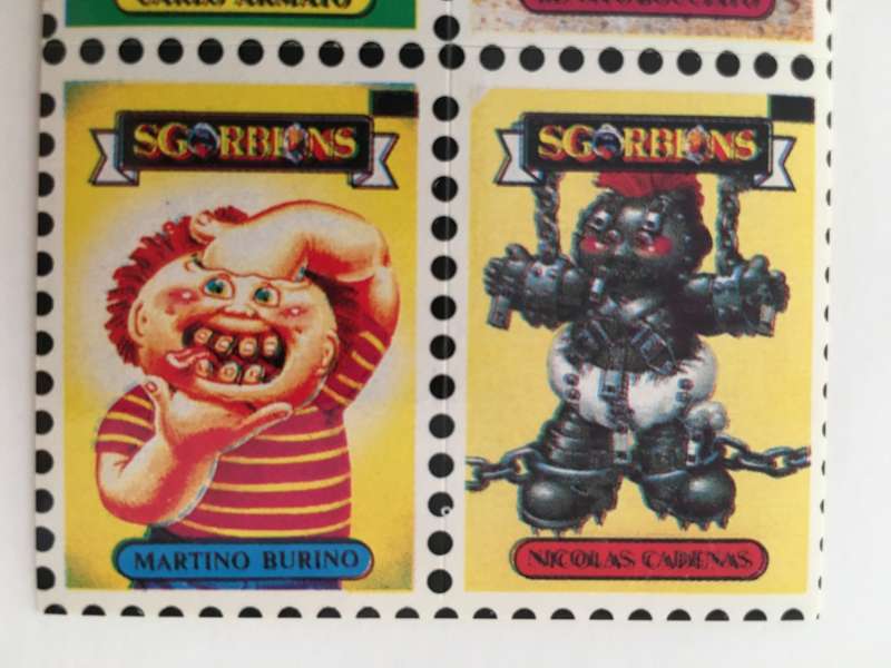 VINTAGE ITALIAN MINT SET OF 4 GARBAGE PAIL KIDS - 1989