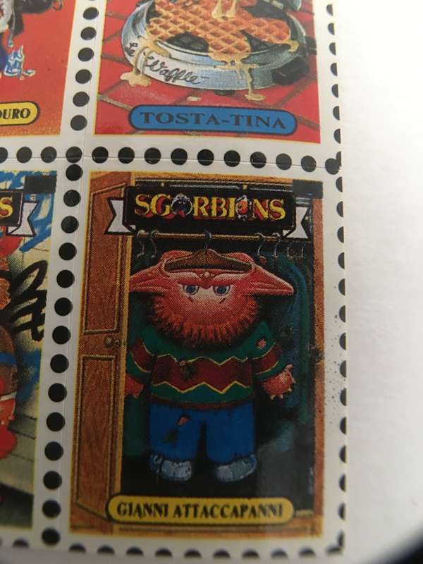 VINTAGE ITALIAN MINT SET OF 4 GARBAGE PAIL KIDS - 1989