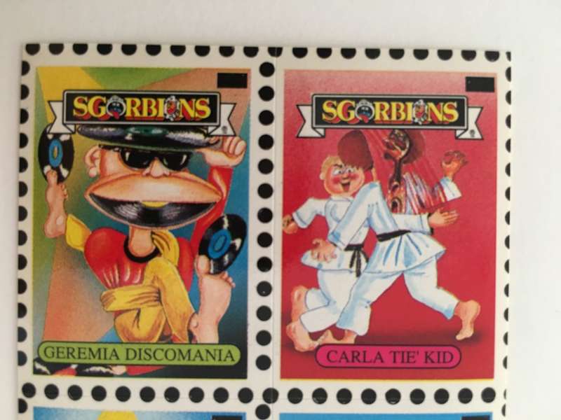 VINTAGE ITALIAN MINT SET OF 4 GARBAGE PAIL KIDS - 1989