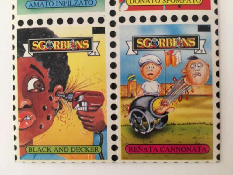 VINTAGE ITALIAN MINT SET OF 4 GARBAGE PAIL KIDS - 1989