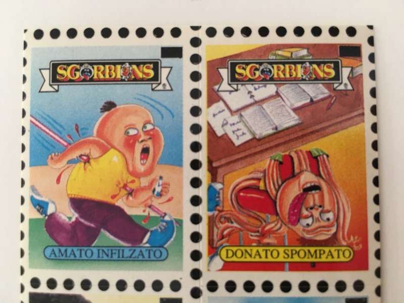 VINTAGE ITALIAN MINT SET OF 4 GARBAGE PAIL KIDS - 1989