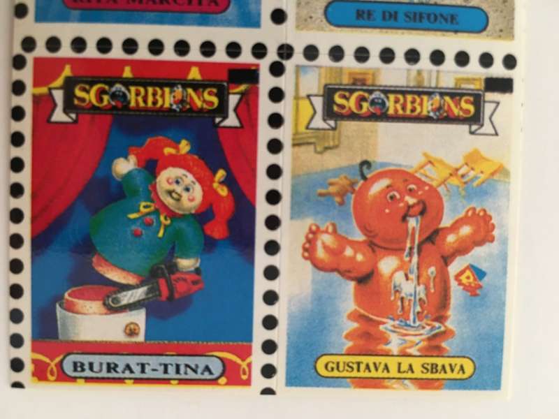 VINTAGE ITALIAN MINT SET OF 4 GARBAGE PAIL KIDS - 1989
