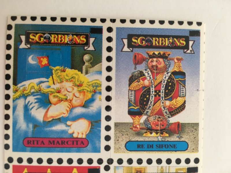 VINTAGE ITALIAN MINT SET OF 4 GARBAGE PAIL KIDS - 1989