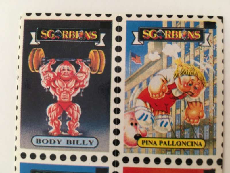 VINTAGE ITALIAN MINT SET OF 4 GARBAGE PAIL KIDS - 1989