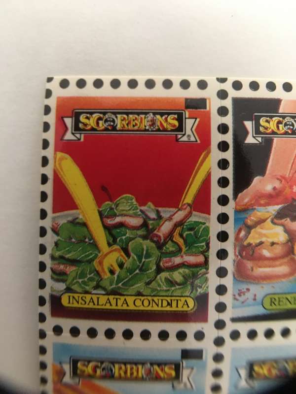 VINTAGE ITALIAN MINT SET OF 4 GARBAGE PAIL KIDS - 1989