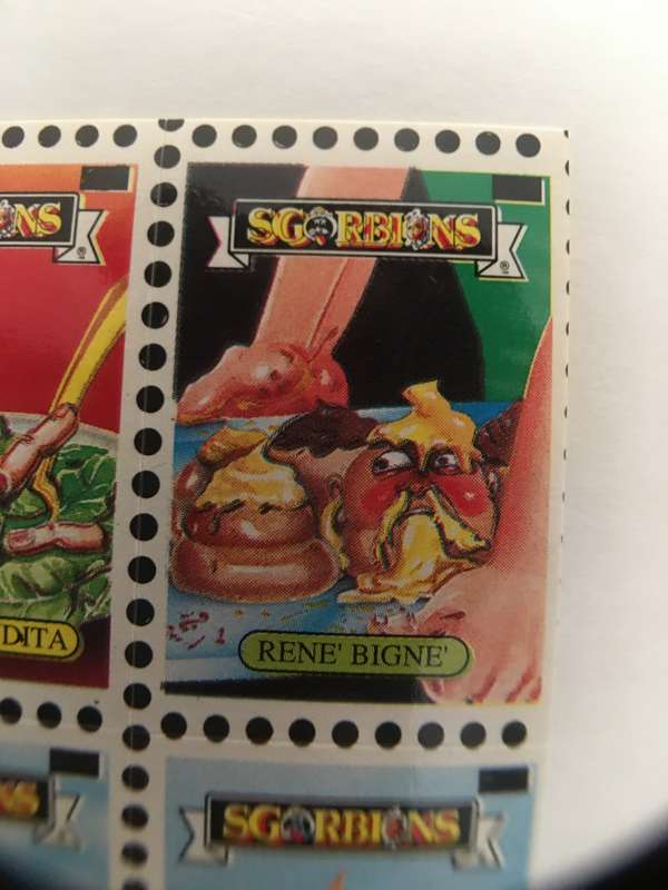 VINTAGE ITALIAN MINT SET OF 4 GARBAGE PAIL KIDS - 1989