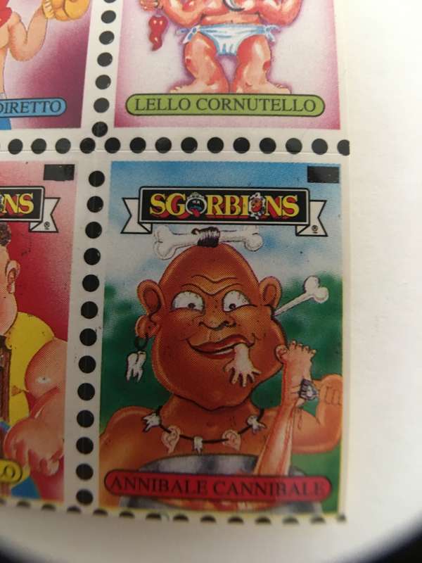 VINTAGE ITALIAN MINT SET OF 4 GARBAGE PAIL KIDS - 1989