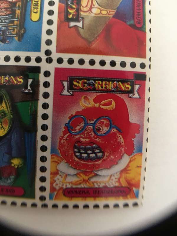 VINTAGE ITALIAN MINT SET OF 4 GARBAGE PAIL KIDS - 1989