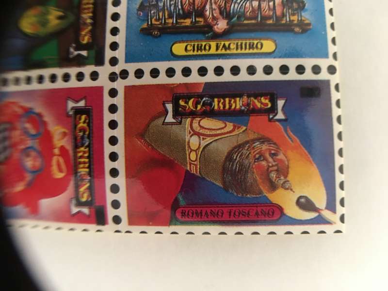 VINTAGE ITALIAN MINT SET OF 4 GARBAGE PAIL KIDS - 1989