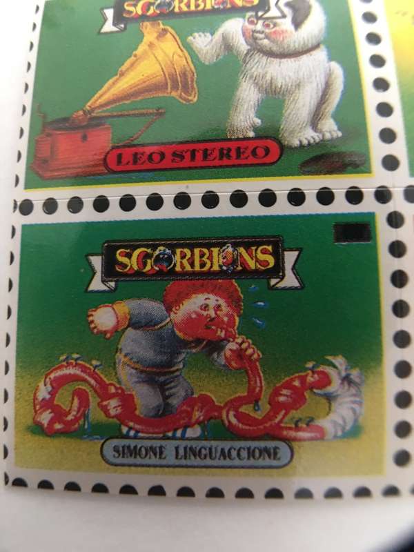 VINTAGE ITALIAN MINT SET OF 4 GARBAGE PAIL KIDS - 1989
