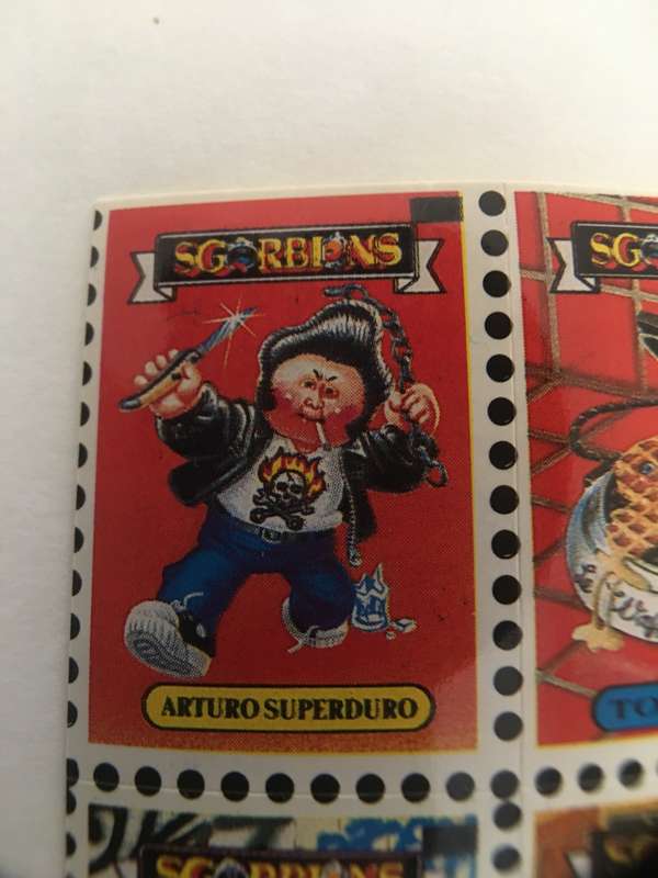 VINTAGE ITALIAN MINT SET OF 4 GARBAGE PAIL KIDS - 1989