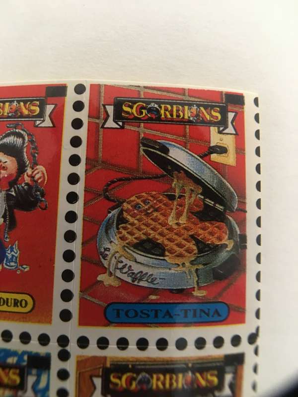 VINTAGE ITALIAN MINT SET OF 4 GARBAGE PAIL KIDS - 1989