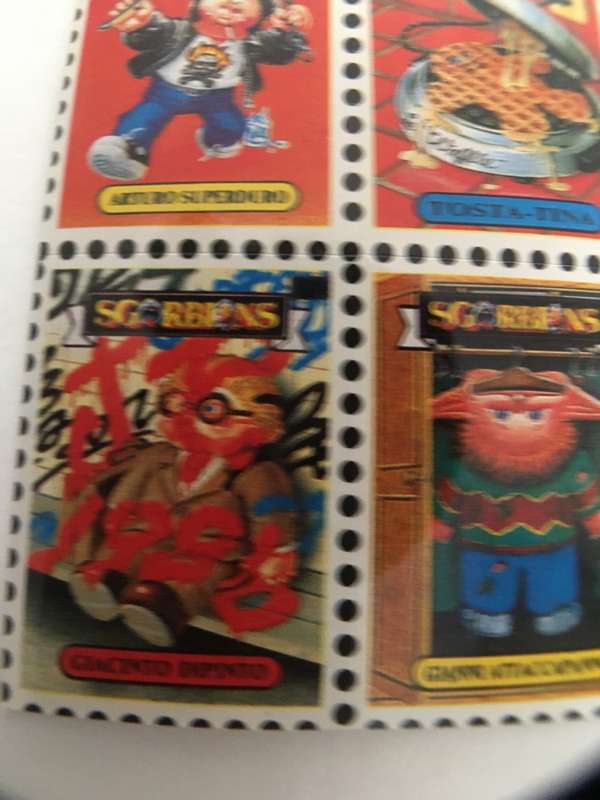 VINTAGE ITALIAN MINT SET OF 4 GARBAGE PAIL KIDS - 1989