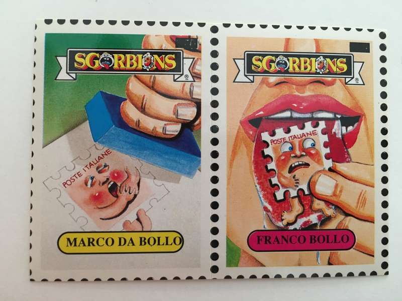 VINTAGE ITALIAN MINT SET OF 2 GARBAGE PAIL KIDS - 1989