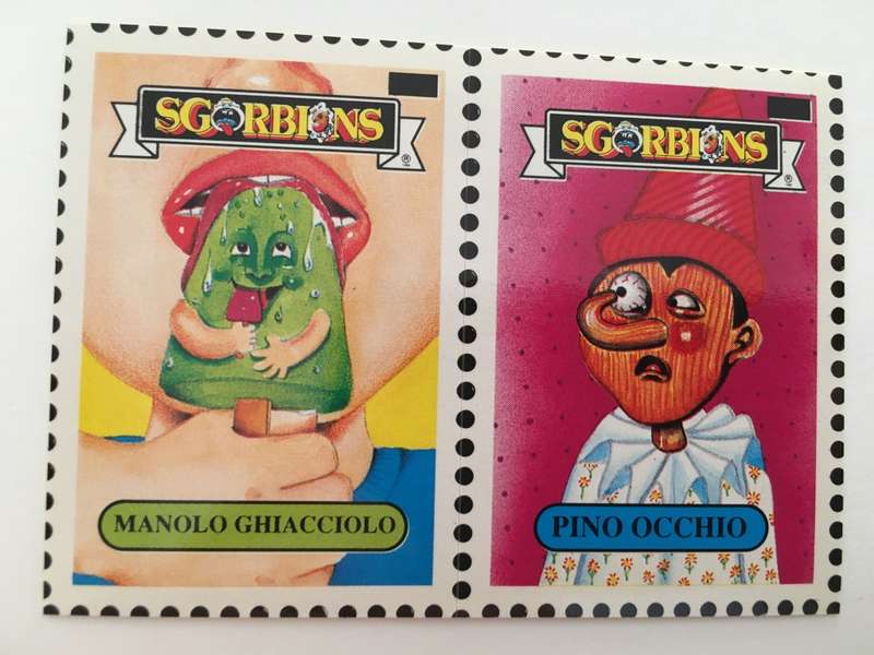 VINTAGE ITALIAN MINT SET OF 2 GARBAGE PAIL KIDS - 1989