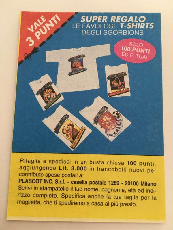 VINTAGE ITALIAN MINT SET OF 2 GARBAGE PAIL KIDS - 1989