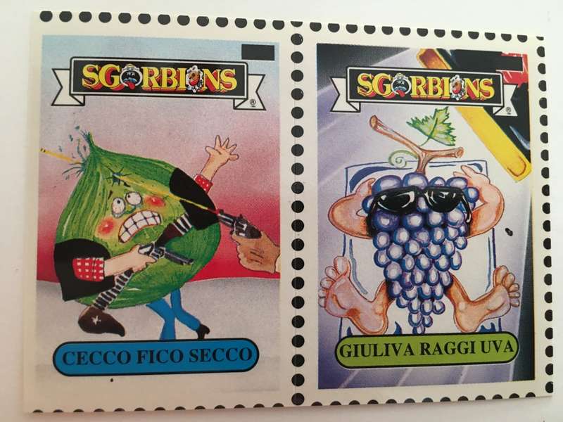 VINTAGE ITALIAN MINT SET OF 2 GARBAGE PAIL KIDS - 1989