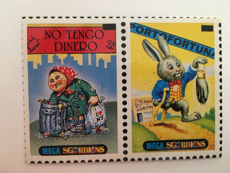 VINTAGE ITALIAN MINT SET OF 2 GARBAGE PAIL KIDS - 1989