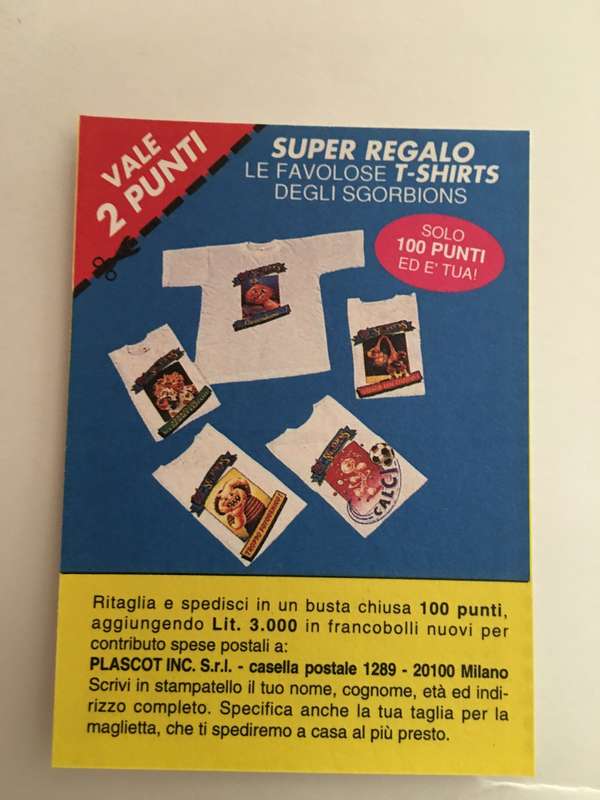 VINTAGE ITALIAN MINT SET OF 2 GARBAGE PAIL KIDS - 1989