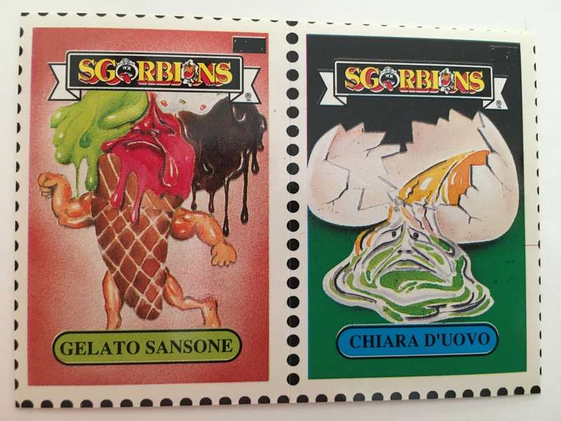 VINTAGE ITALIAN MINT SET OF 2 GARBAGE PAIL KIDS - 1989