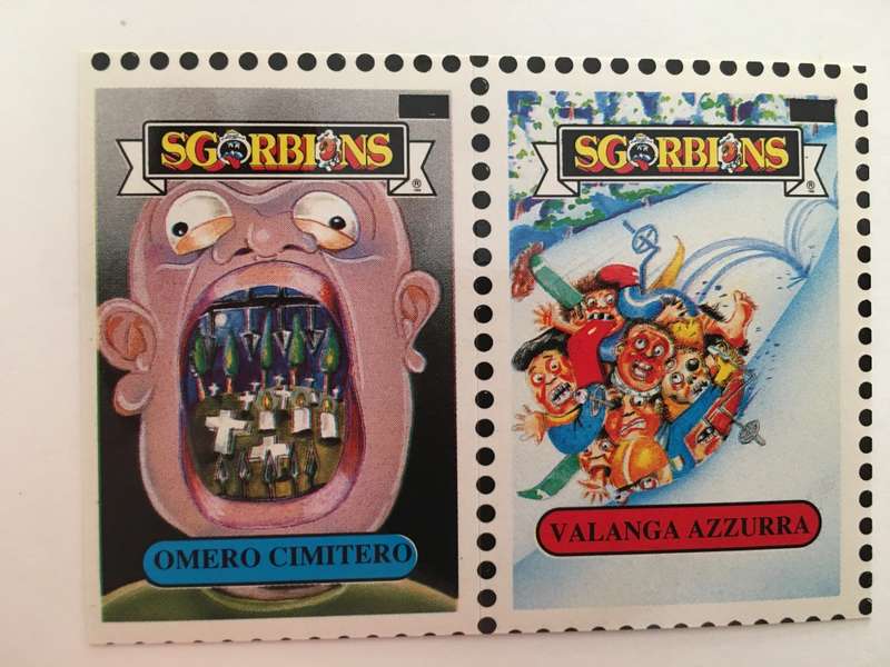 VINTAGE ITALIAN MINT SET OF 2 GARBAGE PAIL KIDS - 1989