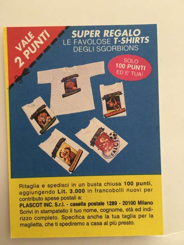 VINTAGE ITALIAN MINT SET OF 2 GARBAGE PAIL KIDS - 1989