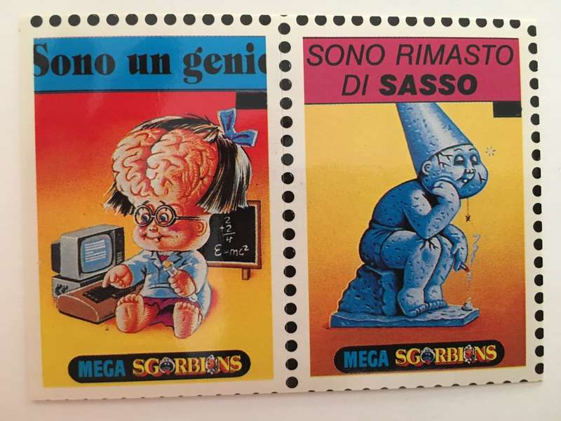 VINTAGE ITALIAN MINT SET OF 2 GARBAGE PAIL KIDS - 1989
