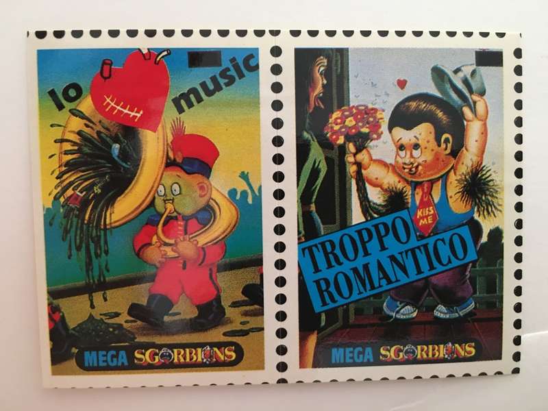 VINTAGE ITALIAN MINT SET OF 2 GARBAGE PAIL KIDS - 1989