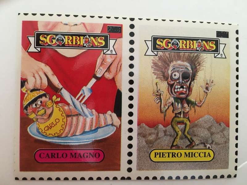 VINTAGE ITALIAN MINT SET OF 2 GARBAGE PAIL KIDS - 1989
