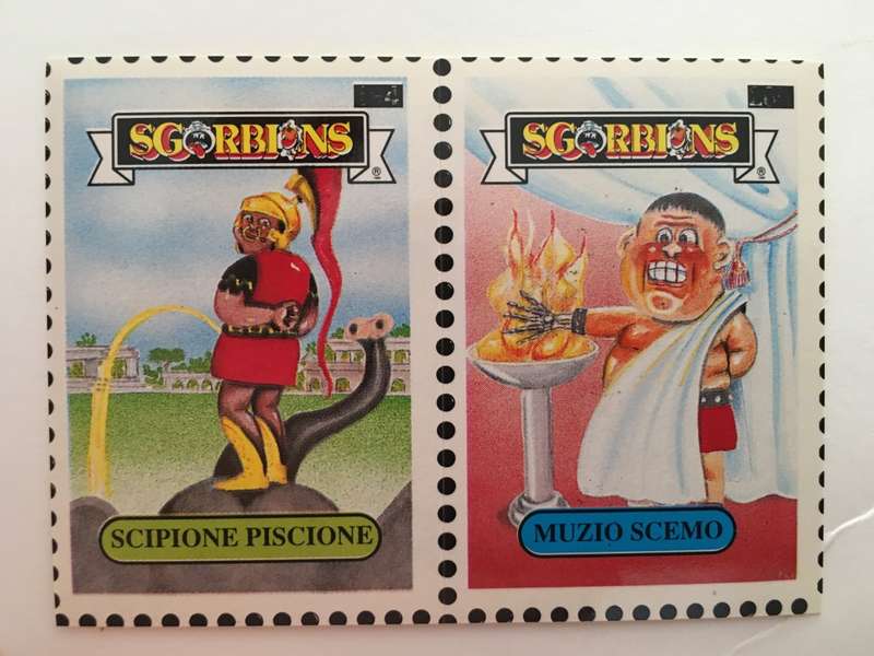 VINTAGE ITALIAN MINT SET OF 2 GARBAGE PAIL KIDS - 1989