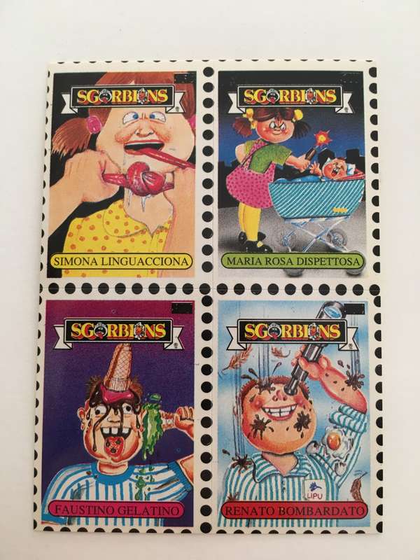 VINTAGE ITALIAN MINT SET OF 2 GARBAGE PAIL KIDS - 1989