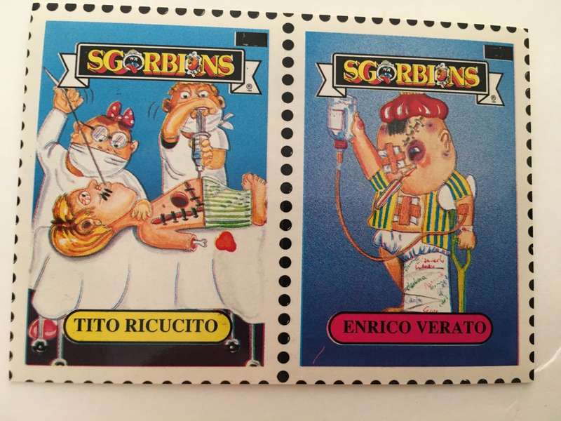 VINTAGE ITALIAN MINT SET OF 2 GARBAGE PAIL KIDS - 1989