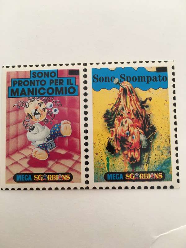 VINTAGE ITALIAN MINT SET OF 2 GARBAGE PAIL KIDS - 1989