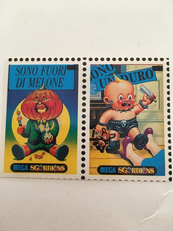 VINTAGE ITALIAN MINT SET OF 2 GARBAGE PAIL KIDS - 1989