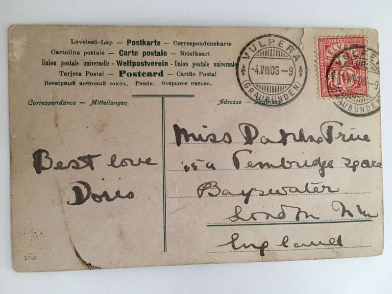 LOVELY VINTAGE TO ANTIQUE POST CARD WITH STAMP