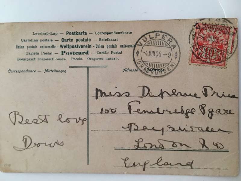 VINTAGE  TO ANTIQUE POST CARD WITH STAMP