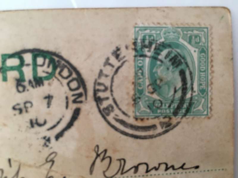 VINTAGE TO ANTIQUE POST CARD WITH STAMP