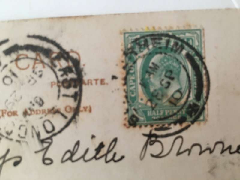 VINTAGE TO ANTIQUE POST CARD WITH STAMP