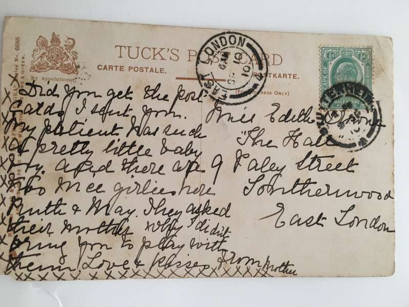 VINTAGE TO ANTIQUE POST CARD WITH STAMP