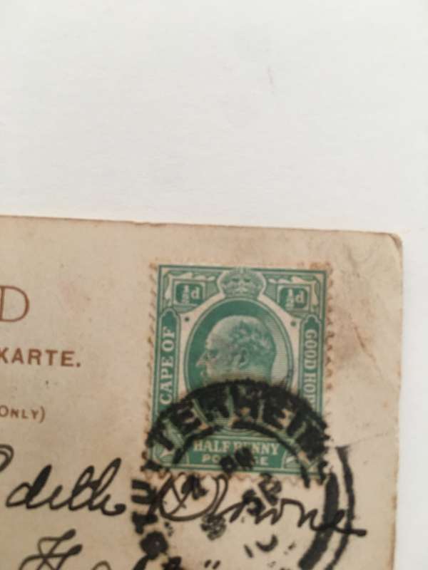 VINTAGE TO ANTIQUE POST CARD WITH STAMP