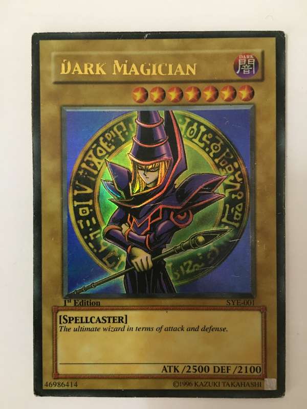 YU-GI-OH TRADING CARD -DARK MAGICIAN 1996