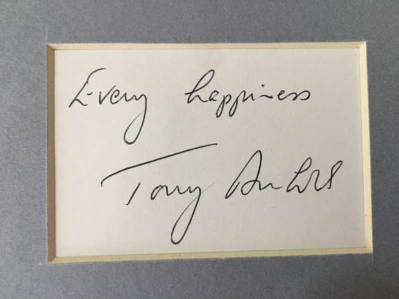 RARE VINTAGE - AUTOGRAPHED / SIGNED -   TONY ANHOLT  SPACE 1999 - 1975-1977