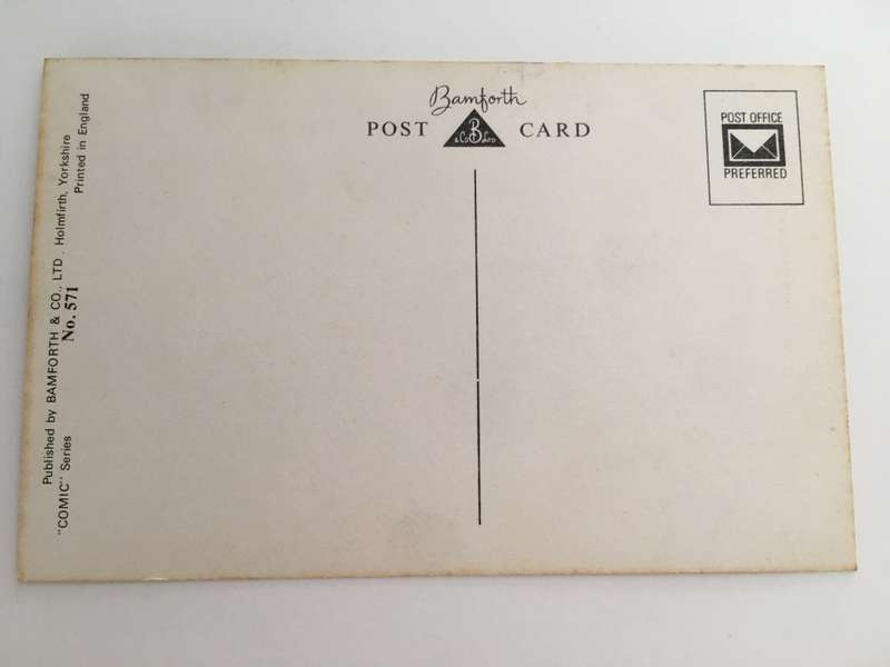 VINTAGE BRITISH HUMOUR - BAMFORTH POST CARD