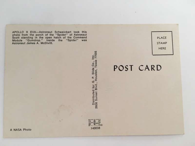 LOVELY VINTAGE NASA POST CARD -