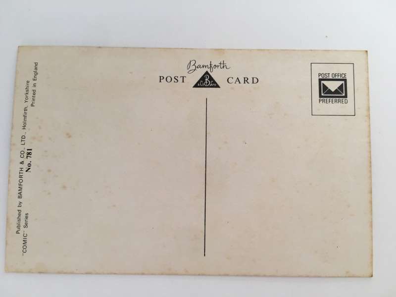 LOVELY VINTAGE BAMFORTH BRITISH HUMOUR POST CARD